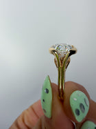 Heirloom Antique Emerald Bezel Ring