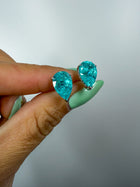 Crushed Ice Pear Studs