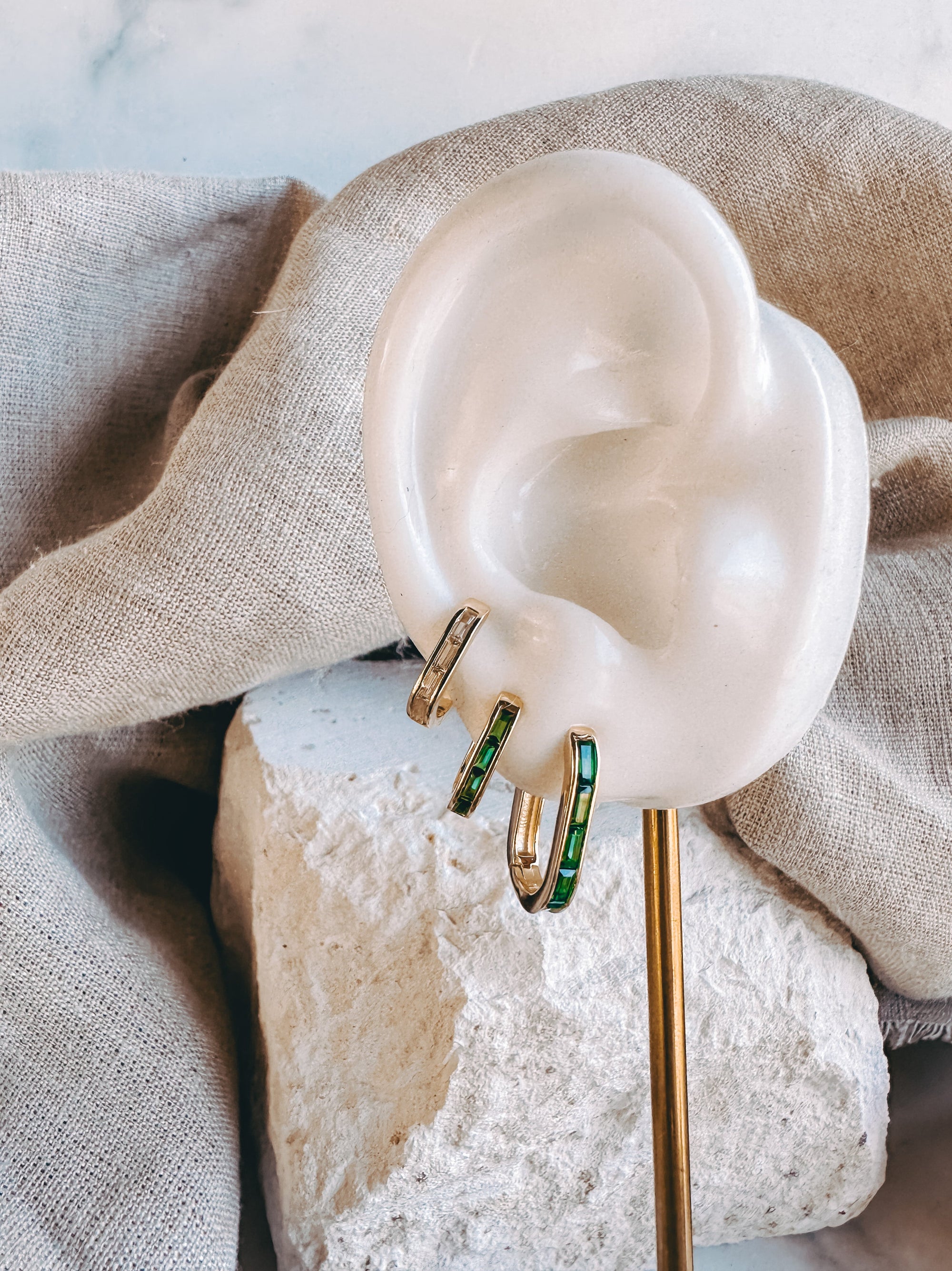 Baguette Hoops ~ Large
