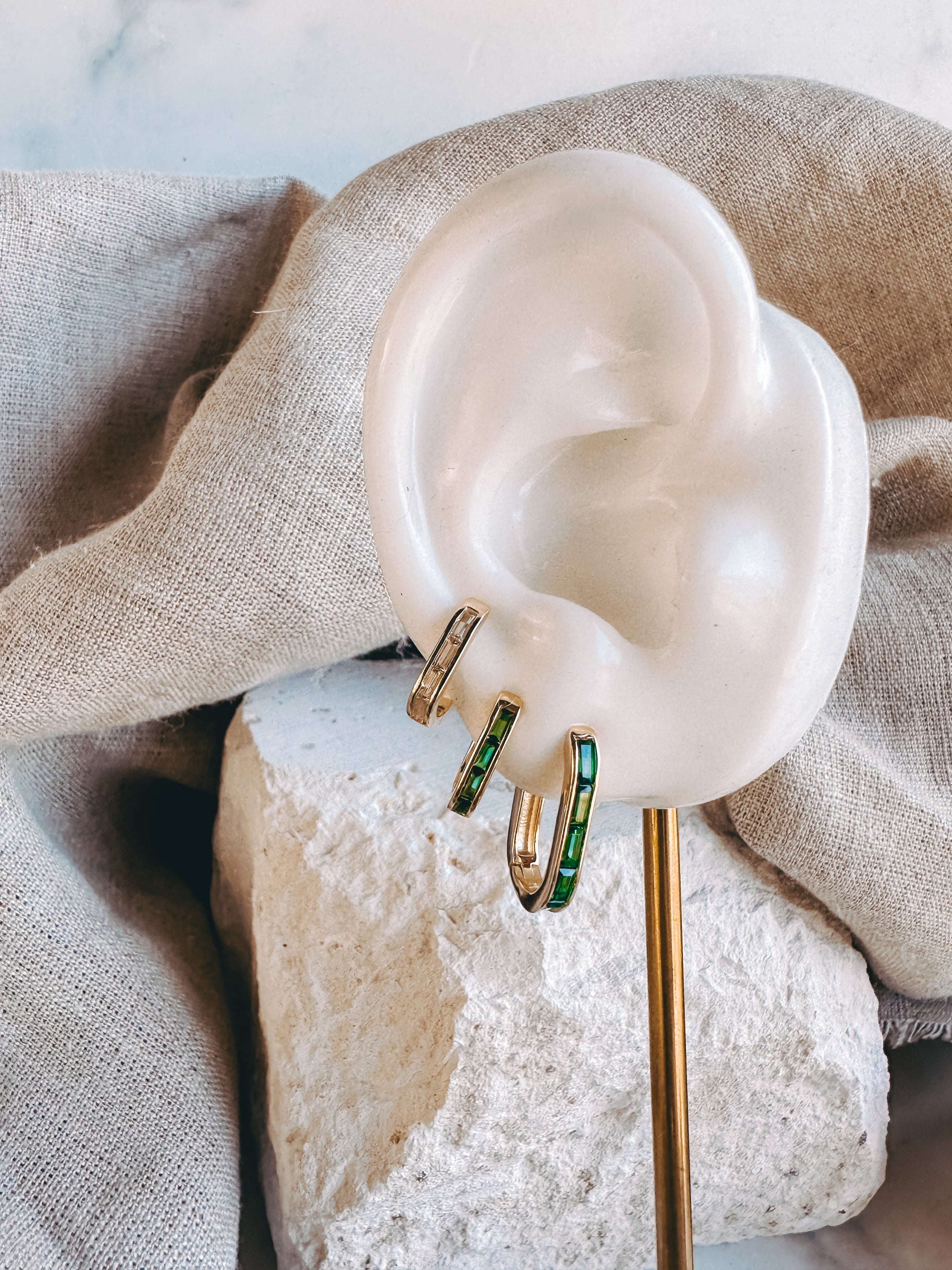 Baguette Hoops ~ Large