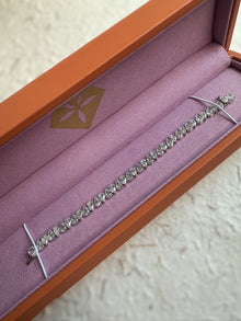 The Alternating Pear Diamond Tennis Bracelet