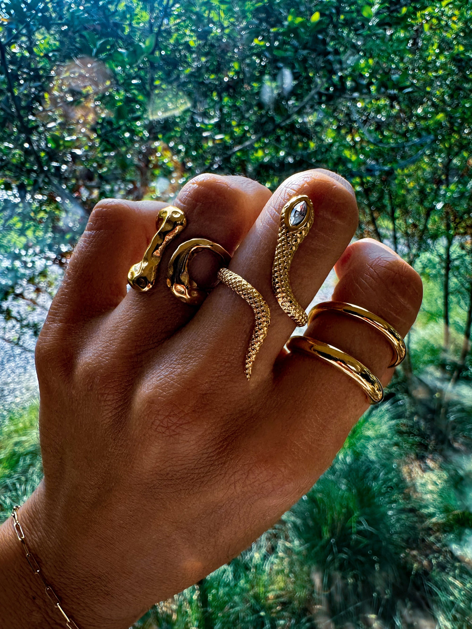 The Hammered Wave Ring