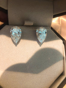 Spiked Pears - 8ctw Diamond Studs
