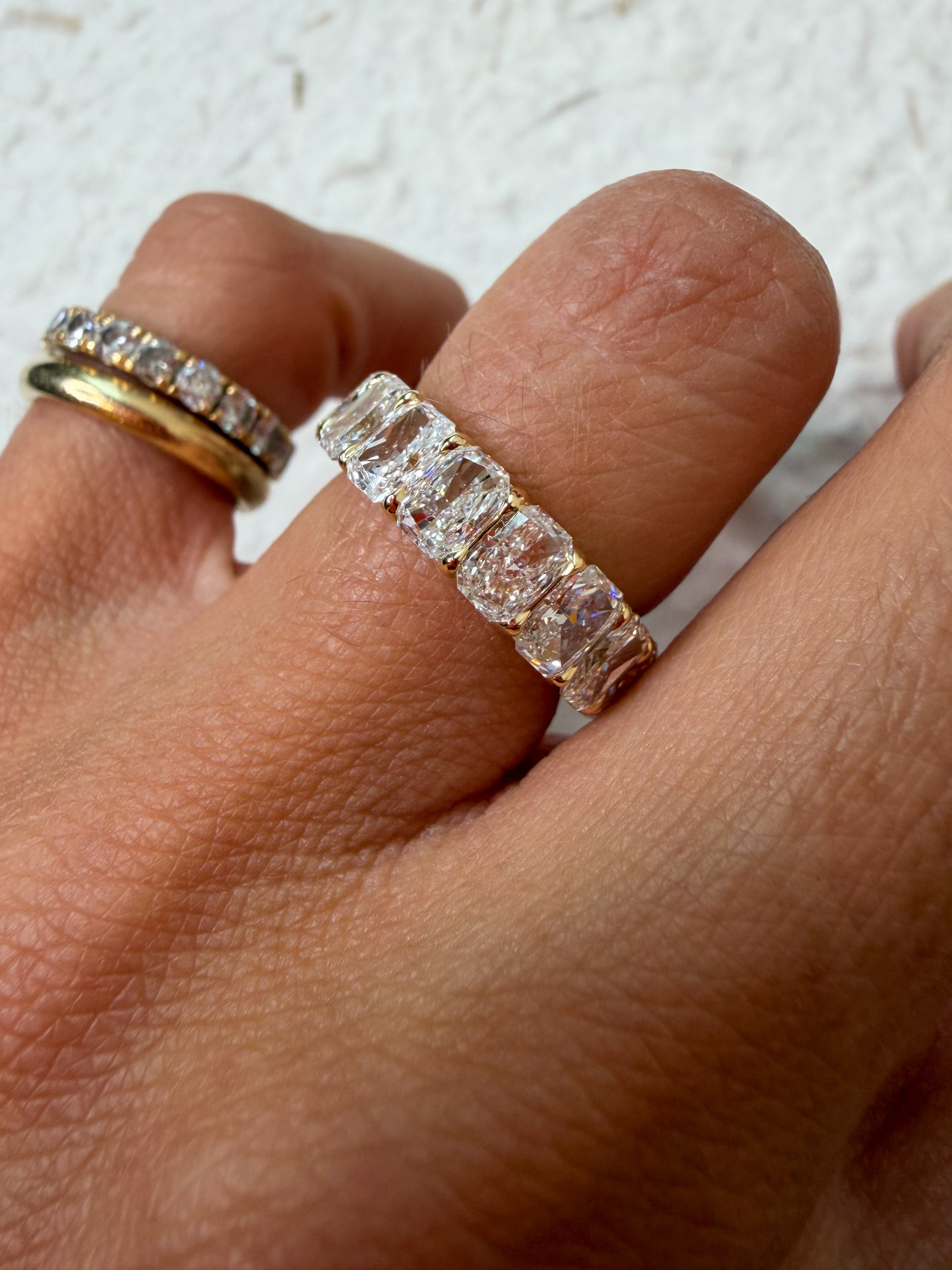 Low Profile Radiant Eternity Band