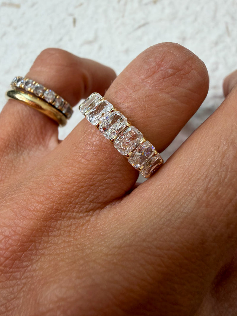 Low Profile Radiant Eternity Band
