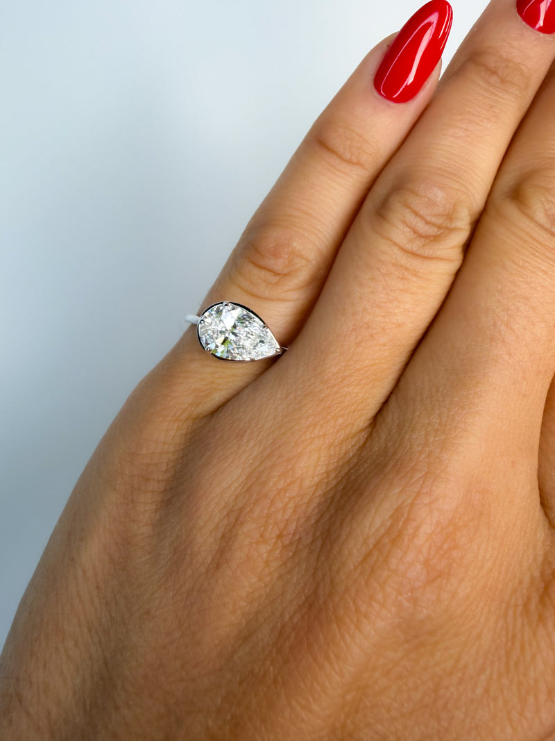 The Ride-or-Die Pear Pinky Ring