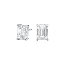 The Cool Girls - Emerald Cut 3ctw Diamond Studs