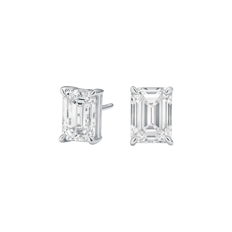 The Cool Girls - Emerald Cut 3ctw Diamond Studs