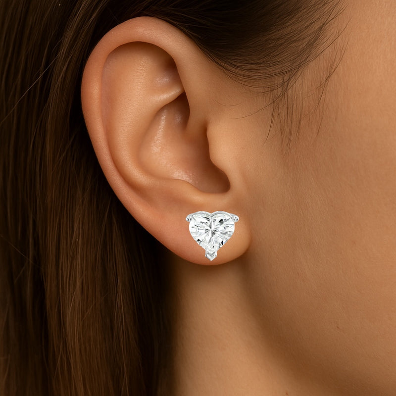 Queen of Hearts 8ctw Diamond Studs