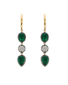 Seraphine Trio Emerald Earrings