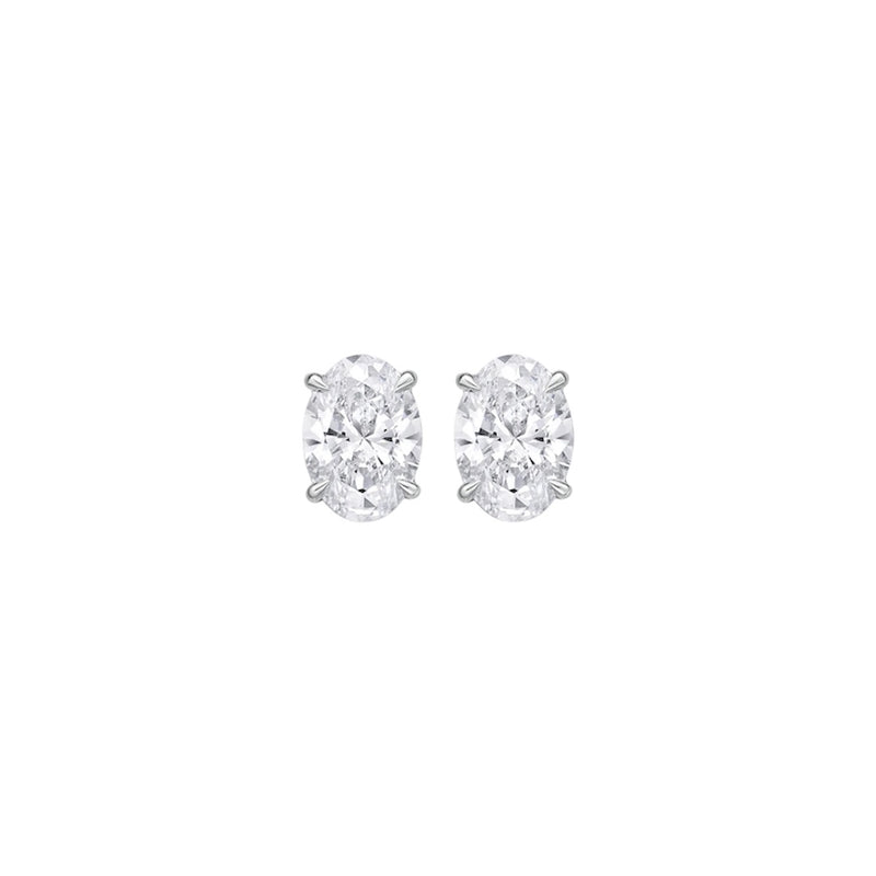 The Icons - Oval Cut 2ctw Diamond Studs