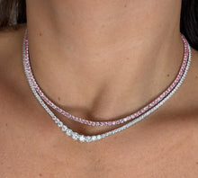 The Pink Panther Diamond Tennis Necklace