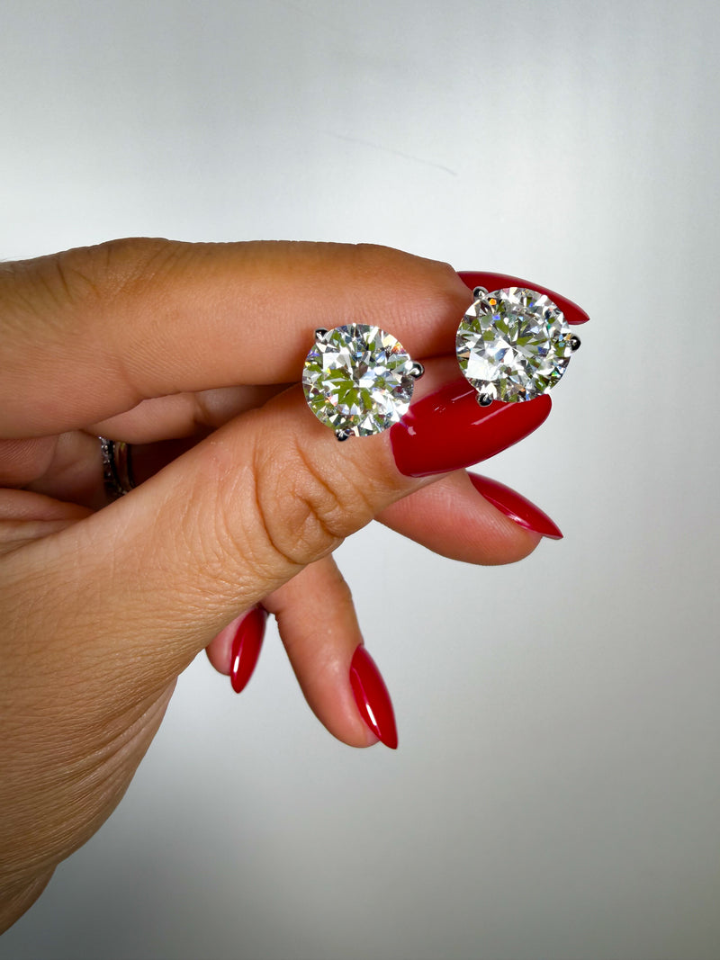 The Boss - Brilliant Cut 10ctw Diamond Studs