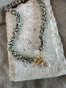 Agate Starburst Necklace ~ Dalmatian