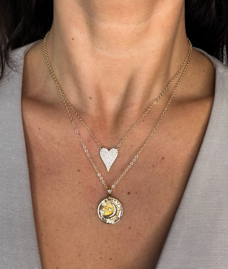 Lunar Glow Coin Necklace