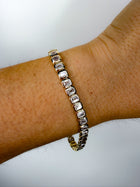 Bezel Emerald Tennis Bracelet