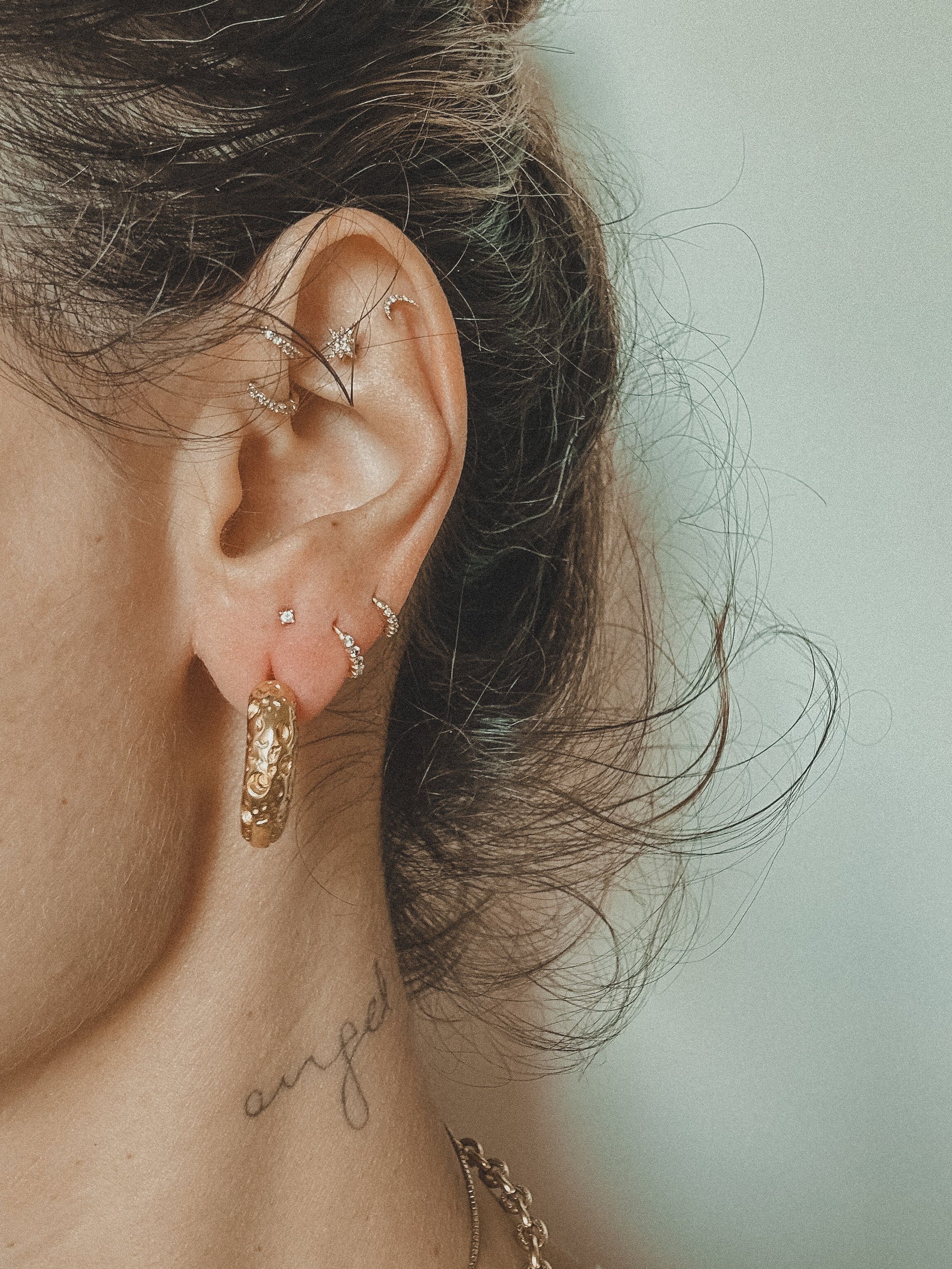 Hammered Hoops