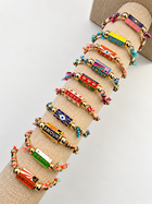 Enamel Barrel Bracelet