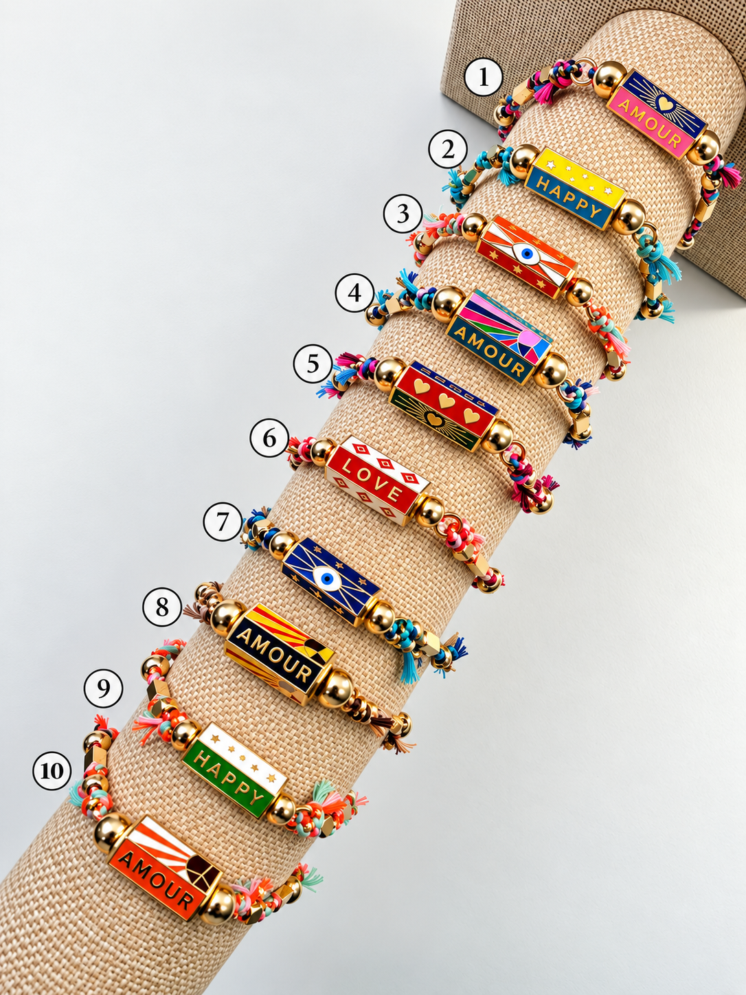 Enamel Barrel Bracelet