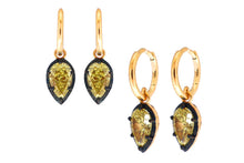 The Seraphine Yellow Pear Diamond Earrings
