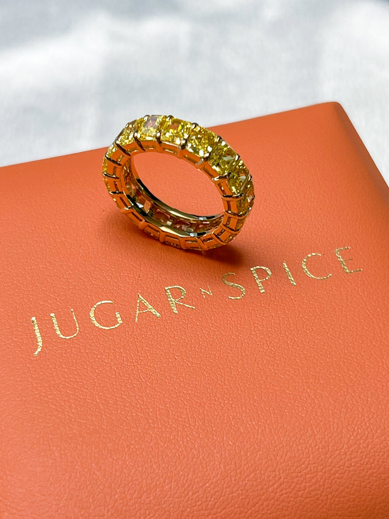 Golden Radiance Eternity Band