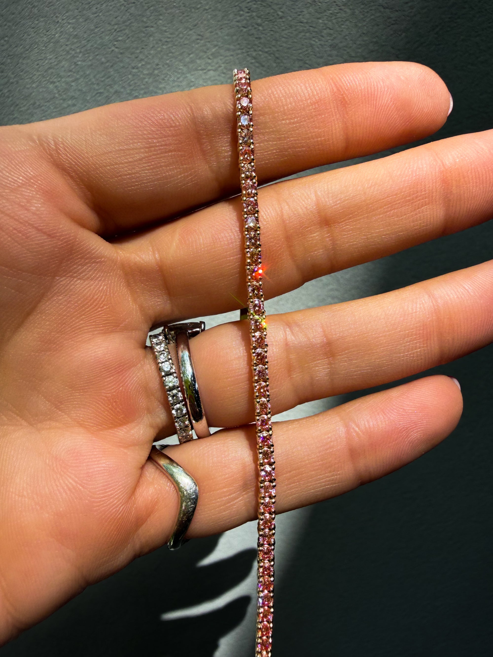The Pink Diamond Tennis Bracelet