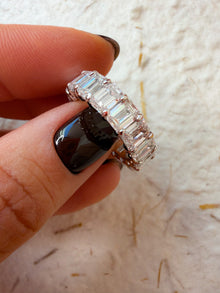 The Icon Emerald Eternity Band