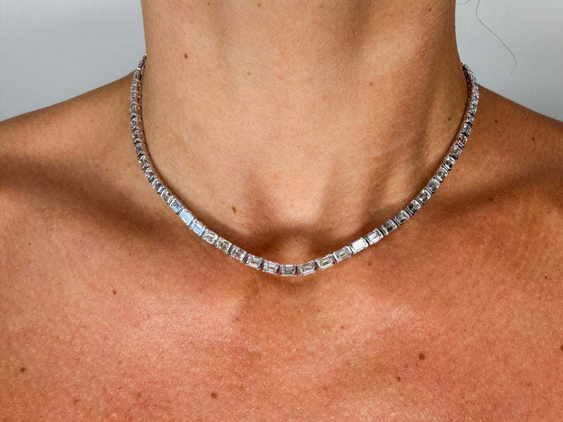The Emerald Riviera Tennis Necklace