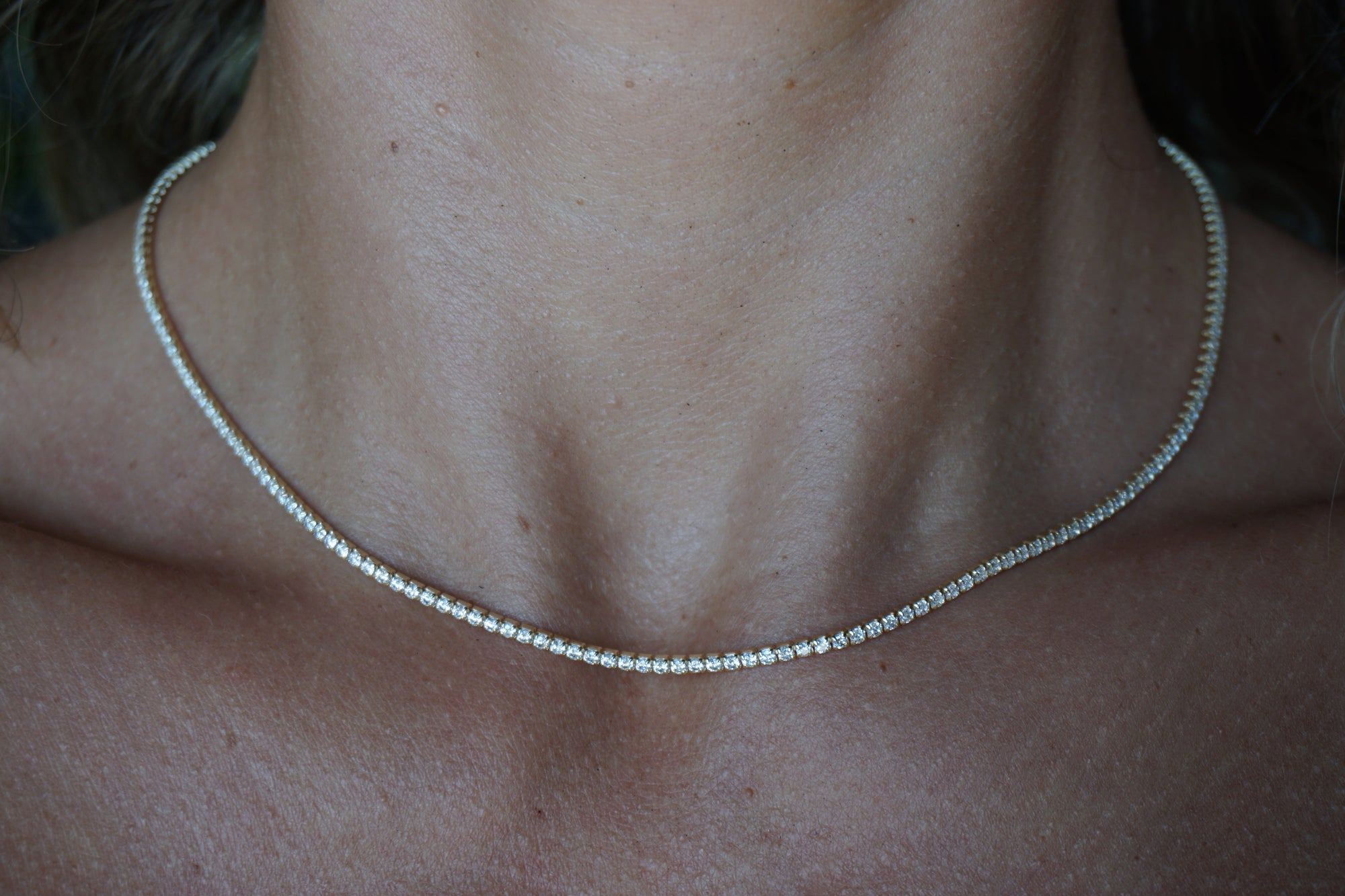 The Faux Diamond Tennis Necklace