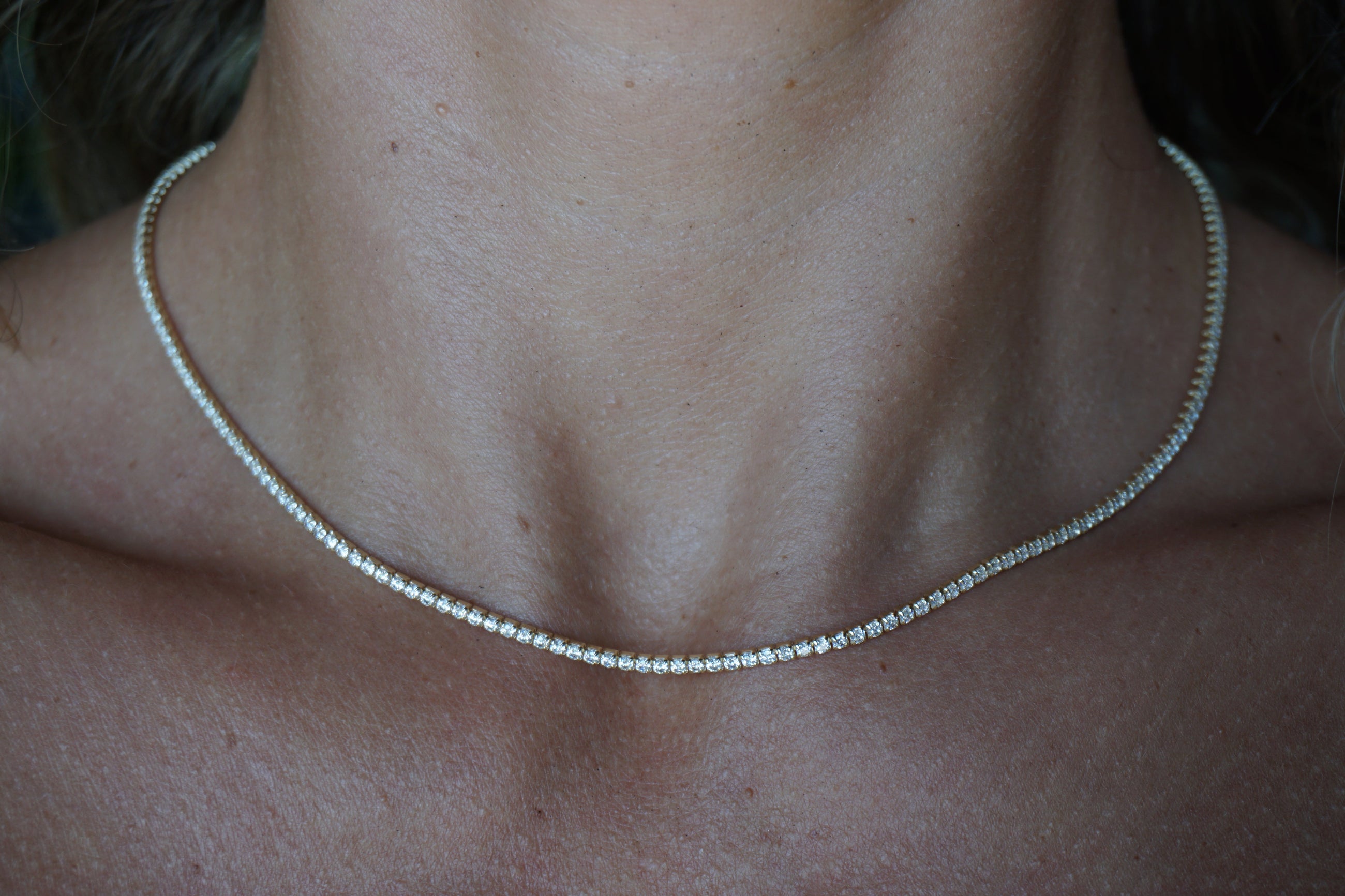 The Faux Diamond Tennis Necklace