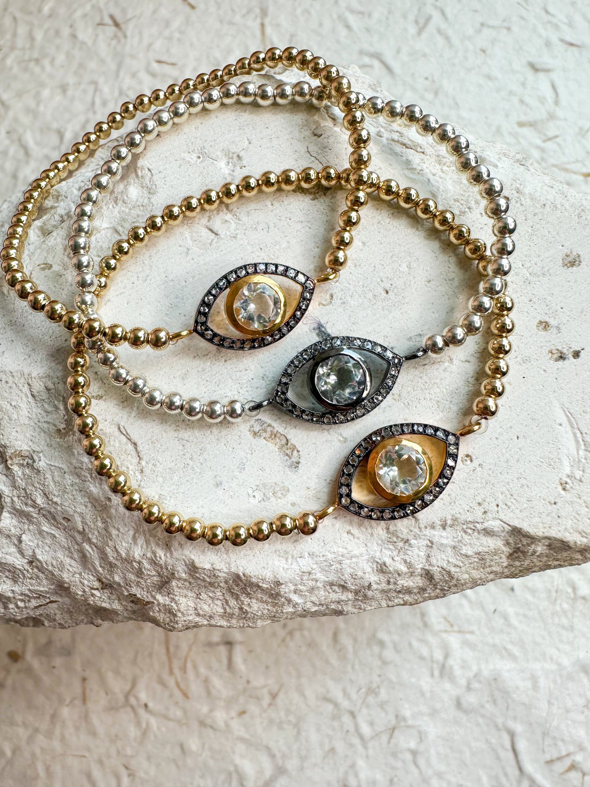Black Diamond Eye Bracelet