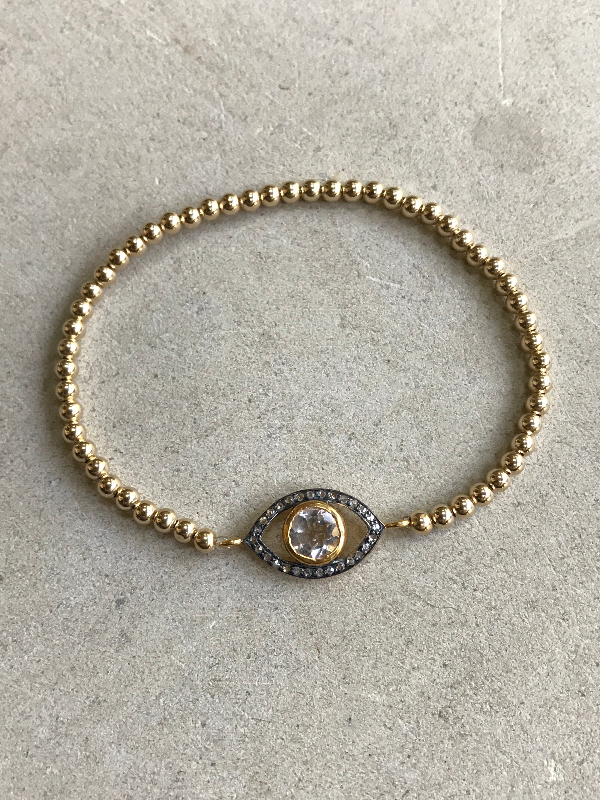 Black Diamond Eye Bracelet