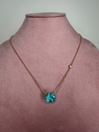 Crushed Ice Oval Paraiba Necklace