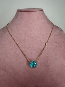 Crushed Ice Oval Paraiba Necklace