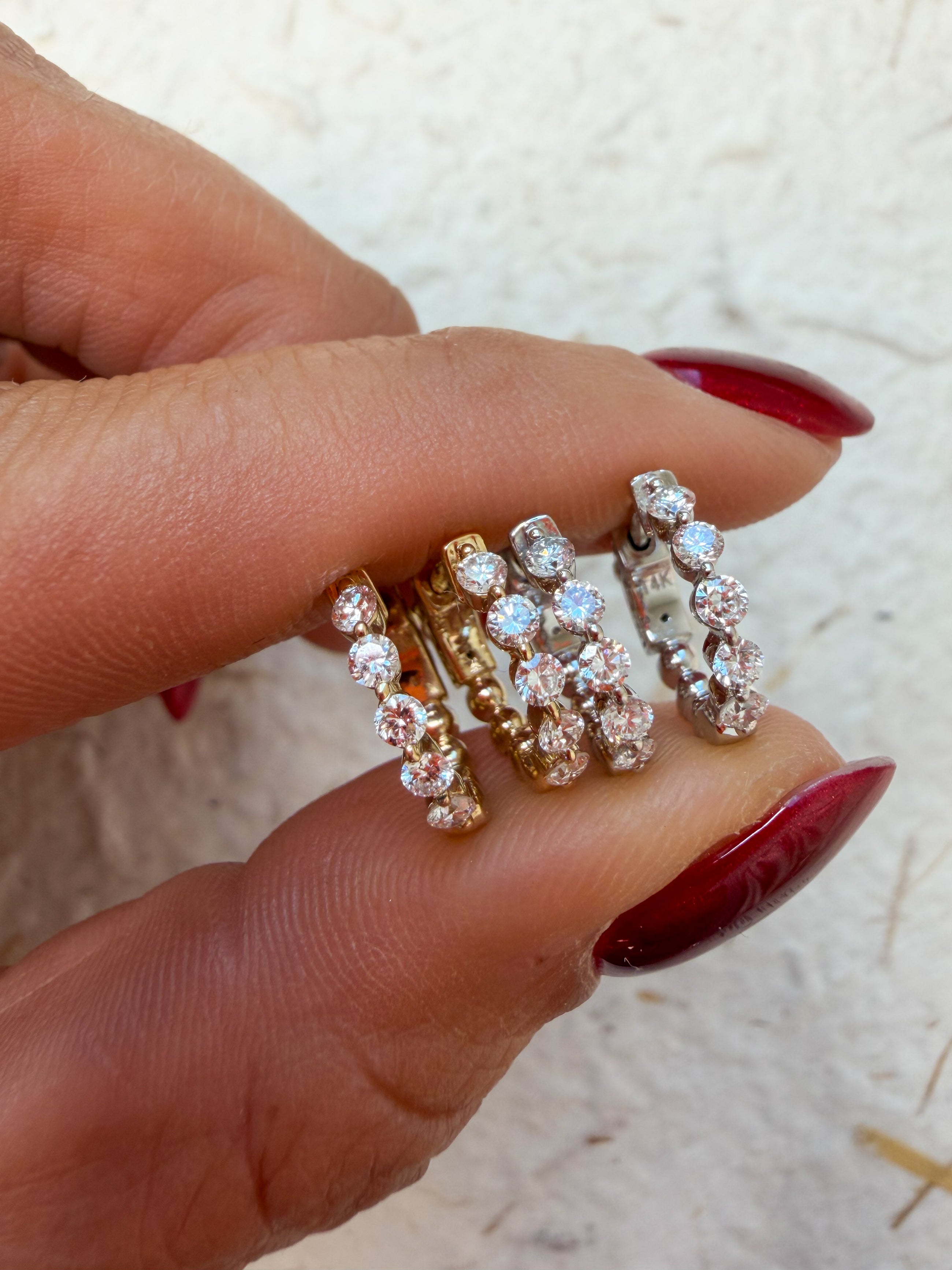 The Baby Icon Diamond Huggie