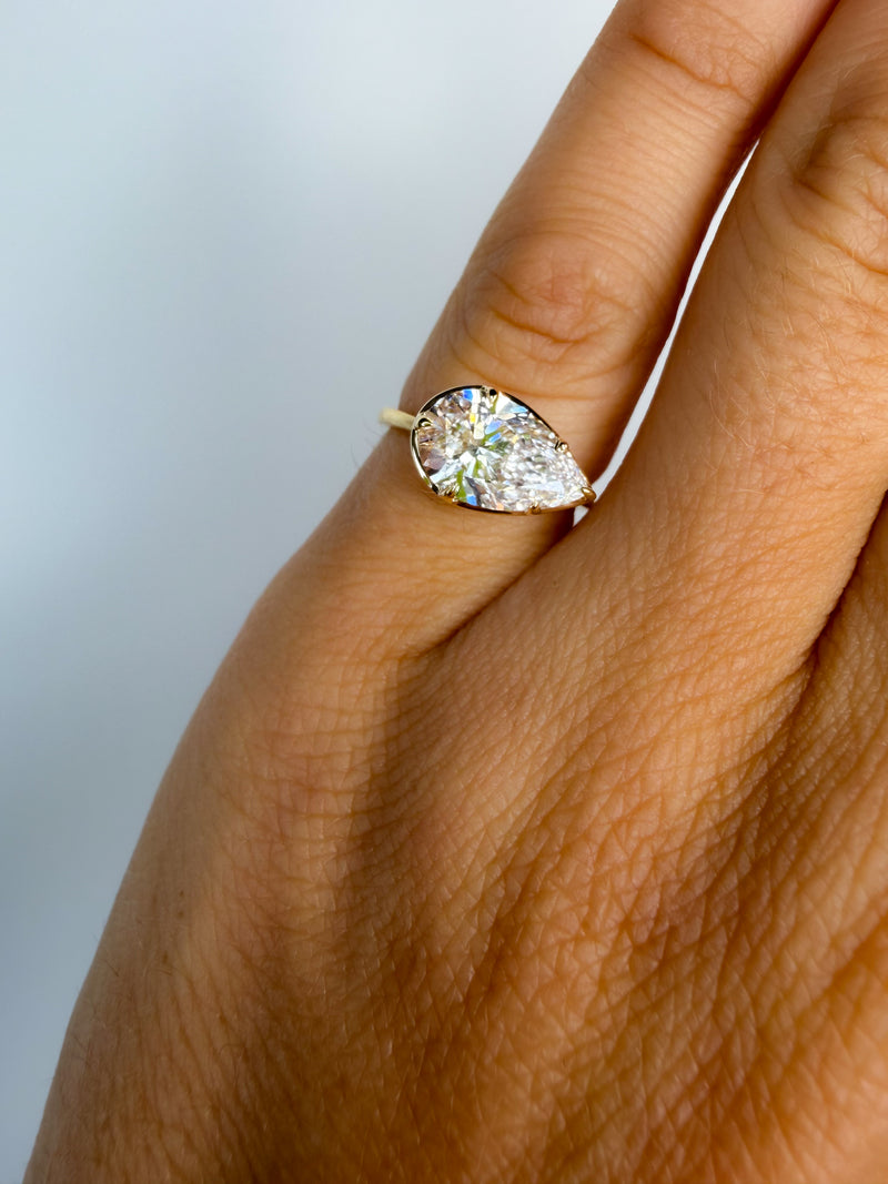 The Ride-or-Die Pear Pinky Ring