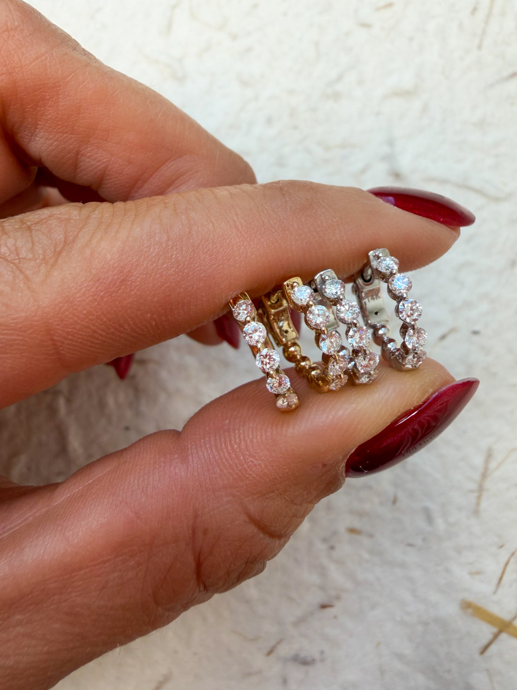 The Baby Icon Diamond Huggie