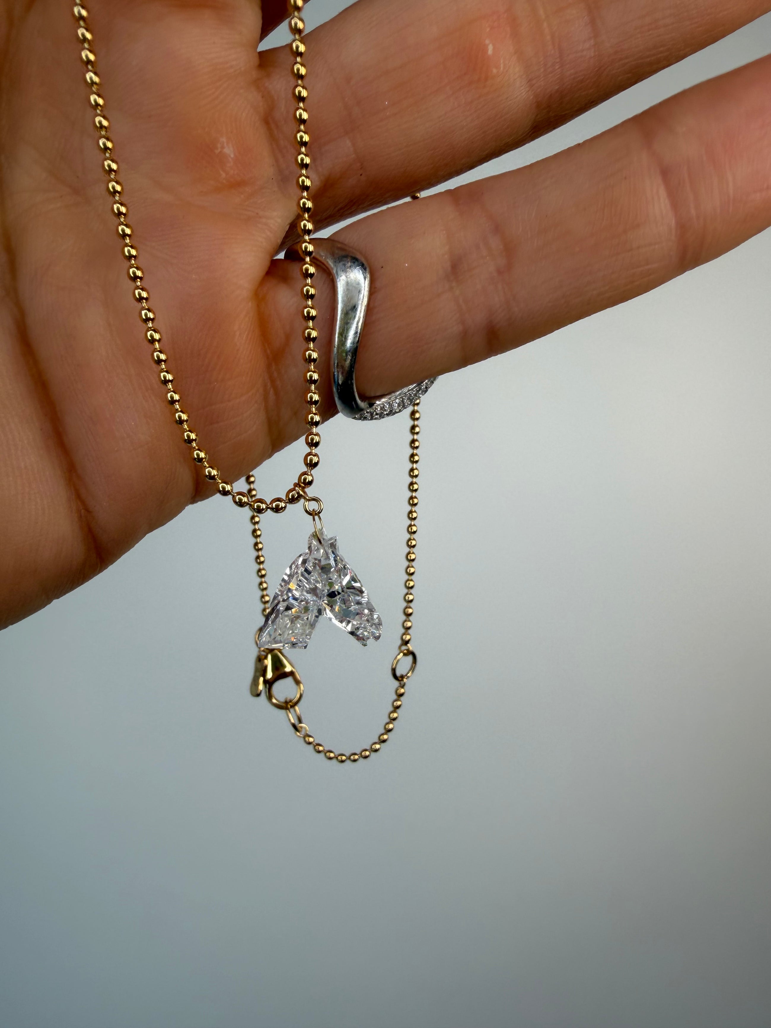 Equestrian Spirit Diamond Necklace