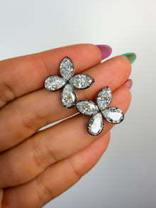 Pear & Marquise Flower Earrings