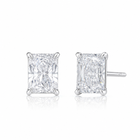 The Ideal Radiant Cut 4ctw Diamond Studs