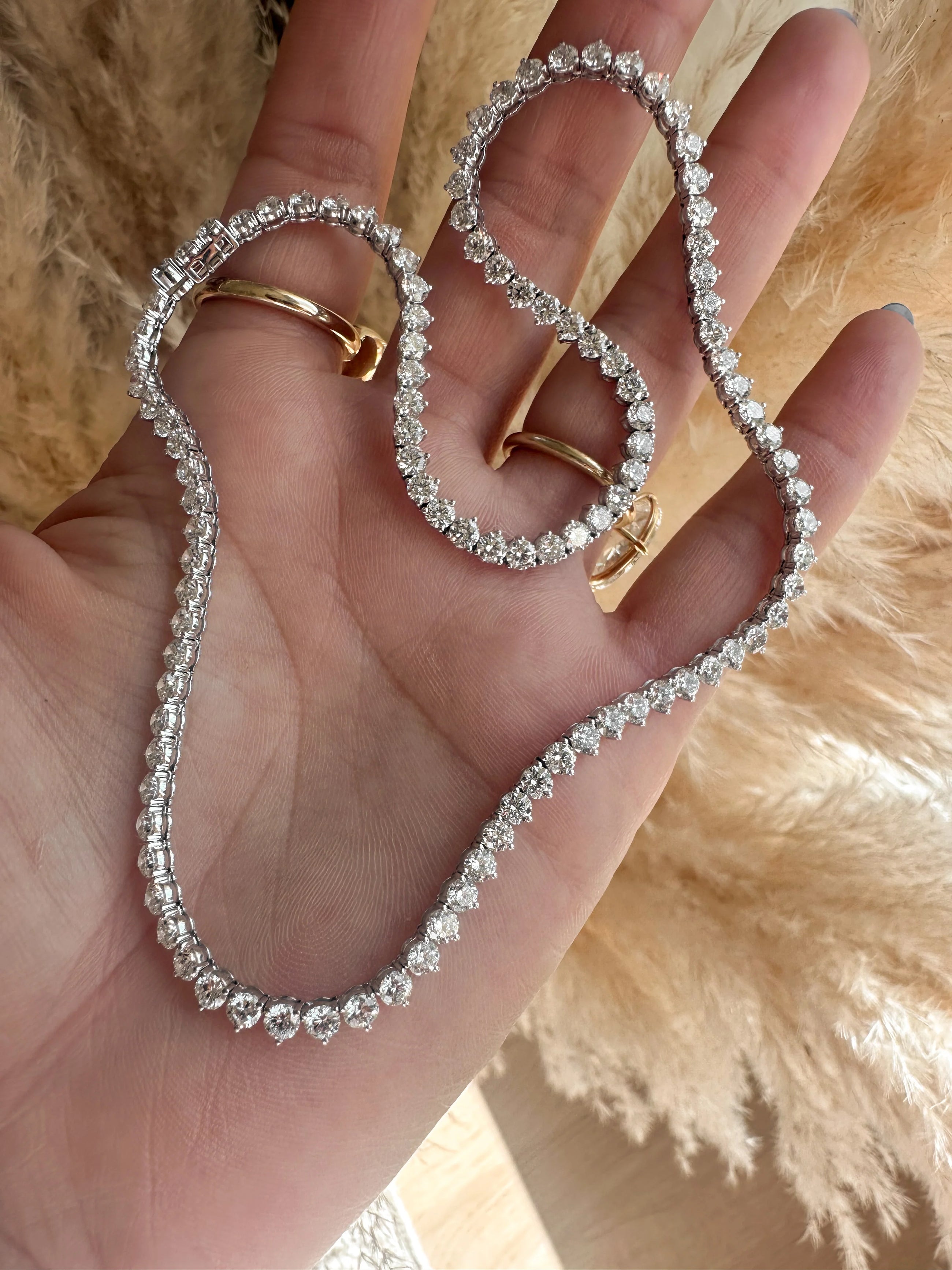 Heirloom Diamond Tennis Necklace
