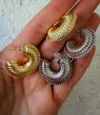 Cosmo Ribbed Hoops