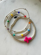 Pink Cross Bracelet
