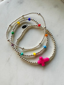 Pink Cross Bracelet