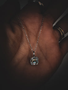 Georgian Asscher Pendant Necklace