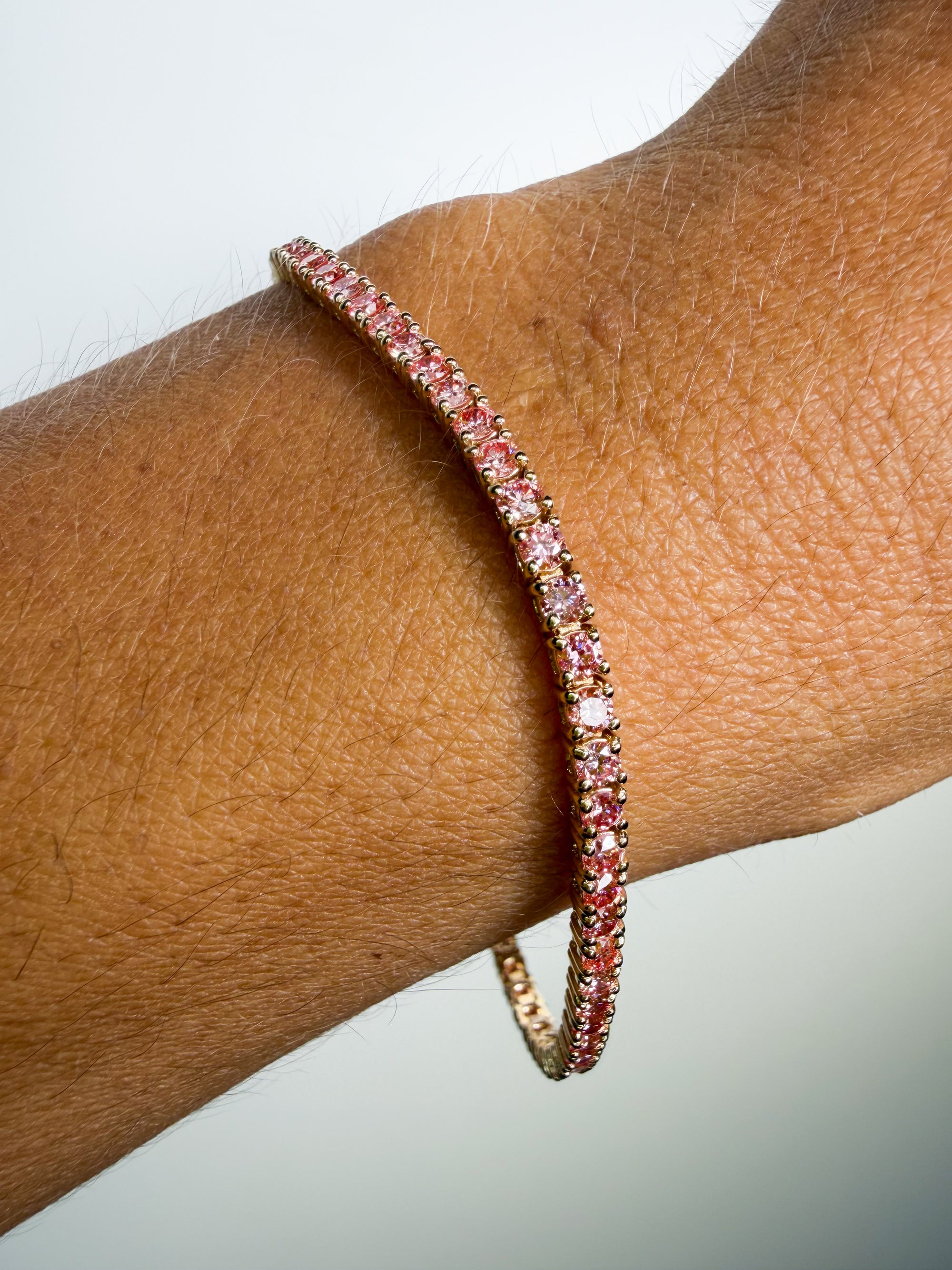 The Pink Diamond Tennis Bracelet