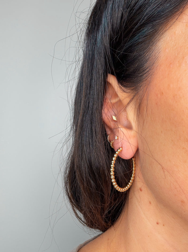 Orbit Bead Hoops