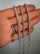 The Floating Diamond Tennis Bracelet