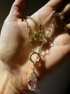 Step Cut Pear Pendant