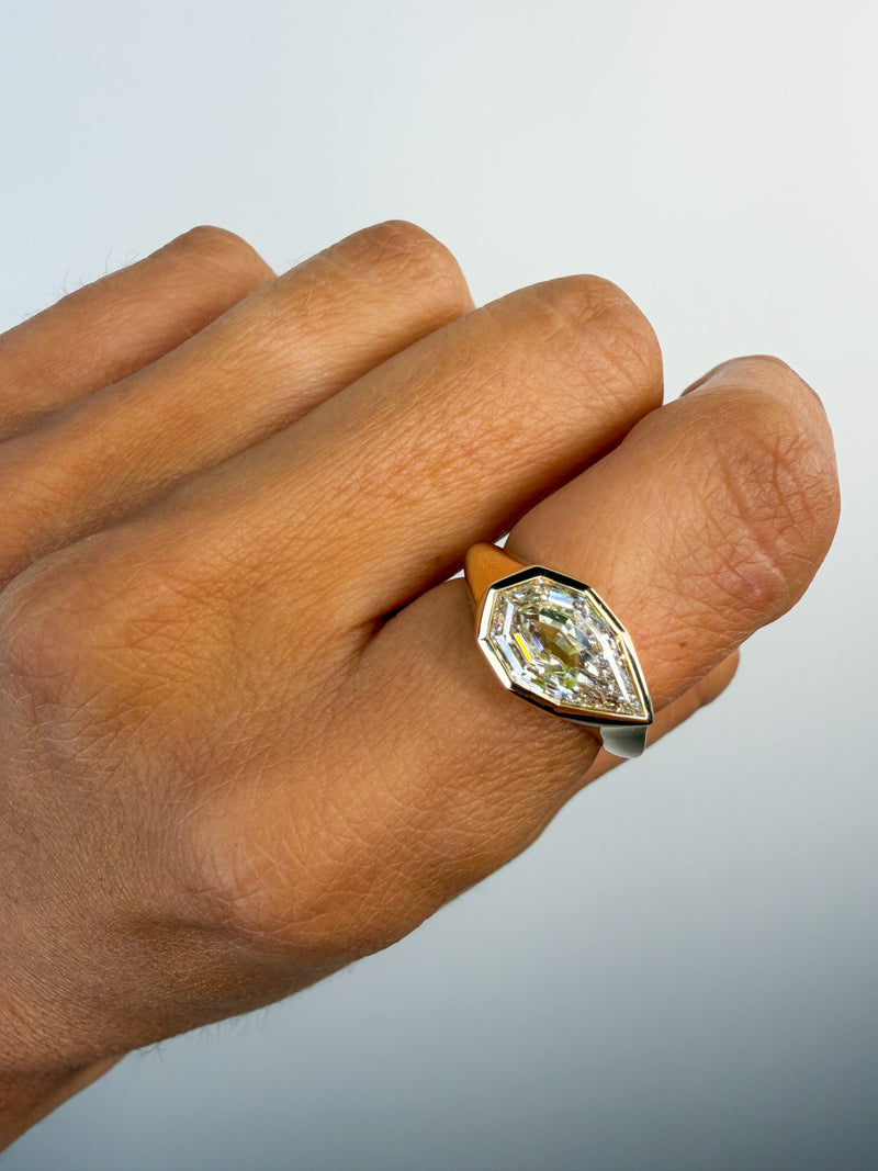 The Vesper East-West Pear Ring